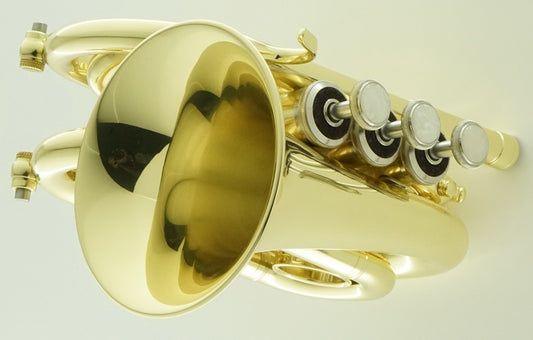 Carol Brass Mini Pocket Trumpet, Lacquer CPT-1000-YSS-Bb-L