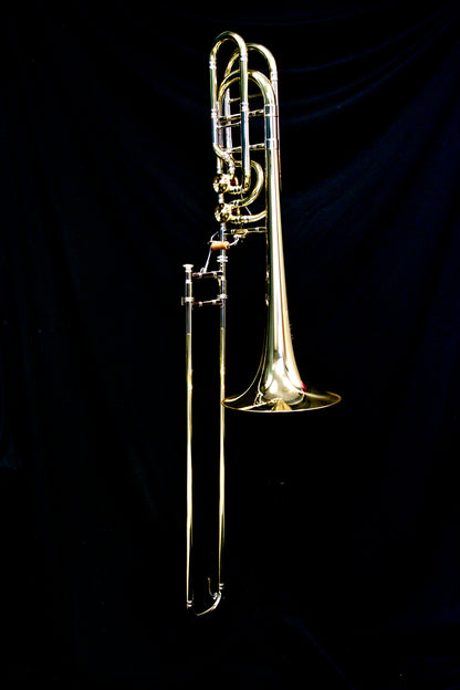 M&W 929 Large Bore Double Valve Bass Trombone Bb/F/Gb with Detachable Bell