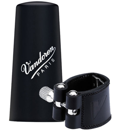 Vandoren Clarinet Leather Ligature with Plastic Cap