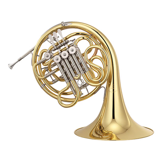 Yamaha YHR-672 Double French Horn, Fixed Bell Yellow Brass