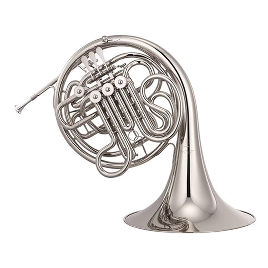 Yamaha YHR-672 Double French Horn, Fixed Bell Nickel silver