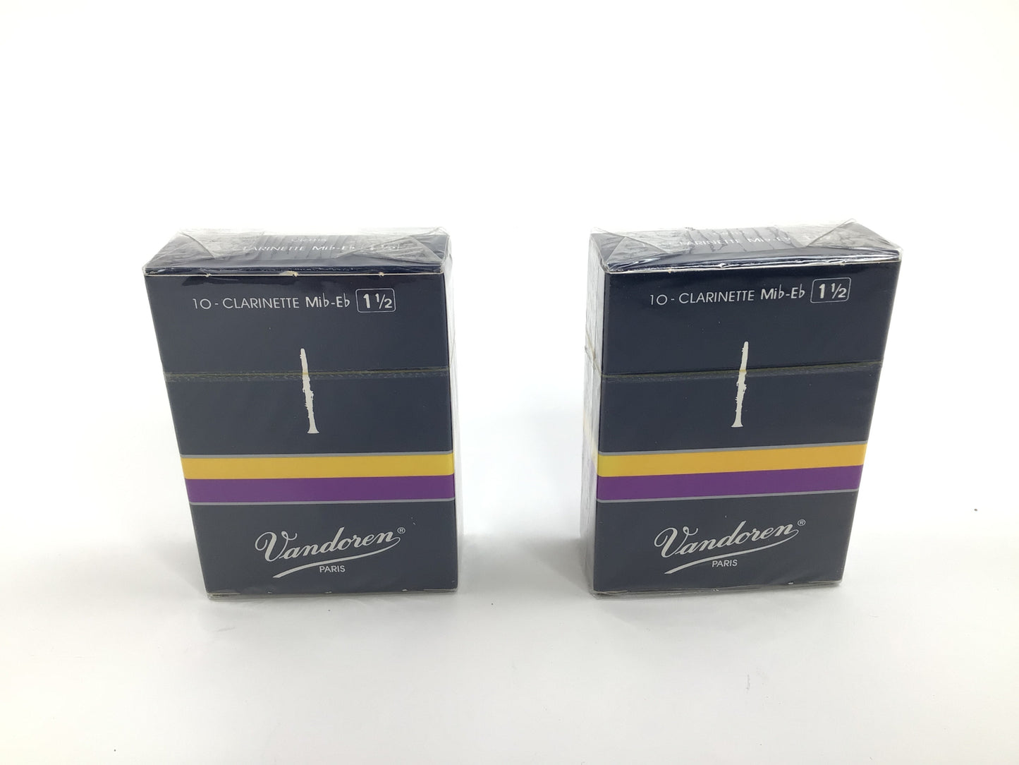 Reed Lot 21. Vandoren Eb Clarinet Reeds, Strength 1.5,  Two Boxes of Ten Reeds [022]