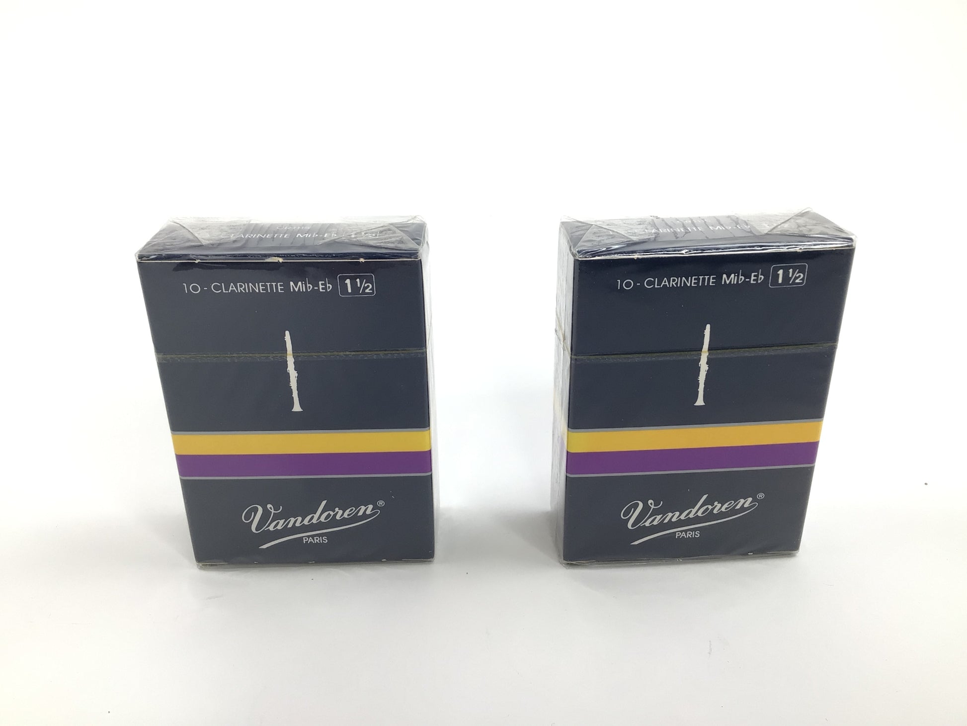 Reed Lot 21. Vandoren Eb Clarinet Reeds, Strength 1.5,  Two Boxes of Ten Reeds [022]