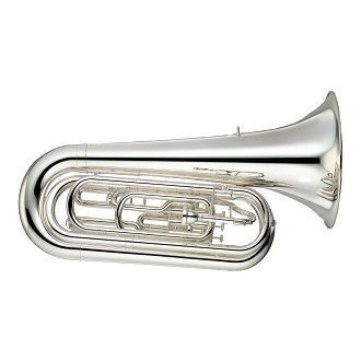 Yamaha Convertible Marching BBb Tuba /with case YBB-201MWC Silver