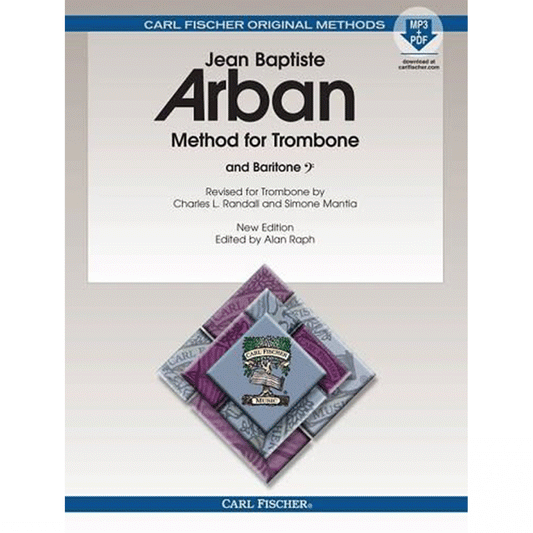 Method for Trombone New Edition Edited Spiral Bound, by Alan Raph Trombone, Baritone - Jean-Baptiste Arban Alan Raph