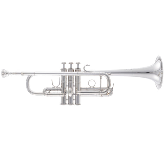 Bach C190SL229C Stradivarius Trumpet in C, Silver Plate