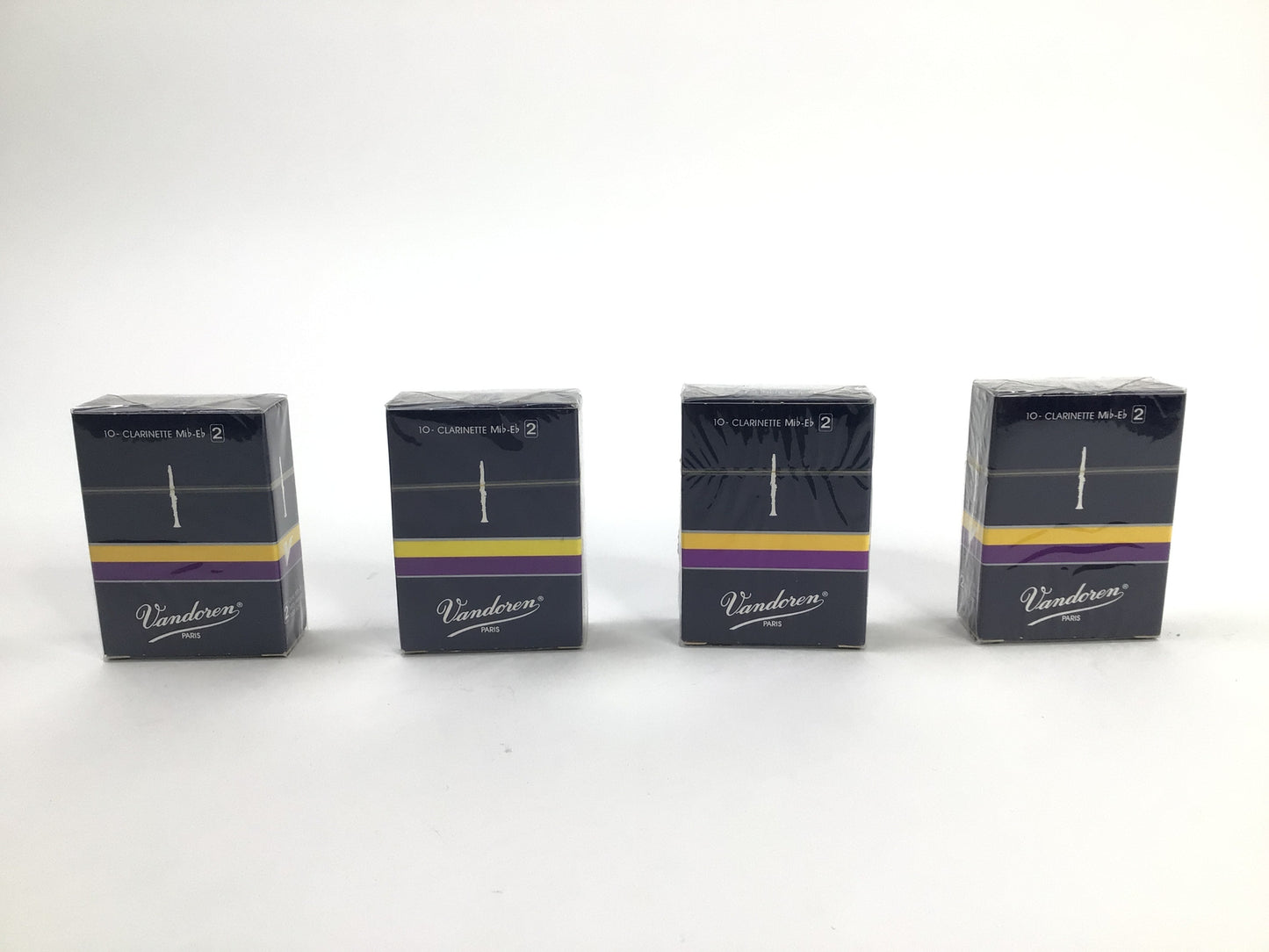 Reed Lot 20. Vandoren Eb Clarinet Reeds, Strength 2, Four Boxes of Ten Reeds [020]