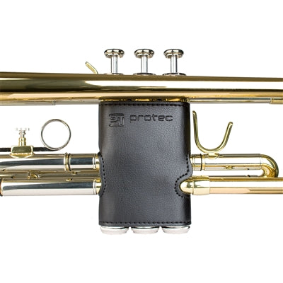 Protec L226 Trumpet Leather Valve Guard Black