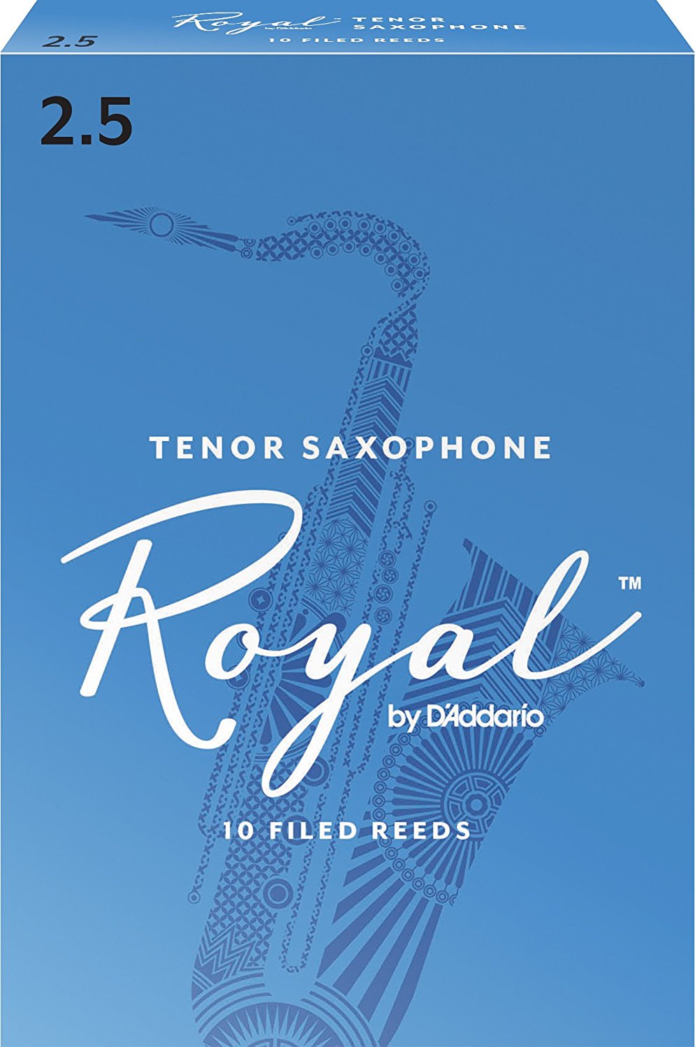 Rico Royal Tenor Saxophone Reeds Pack of 10 1