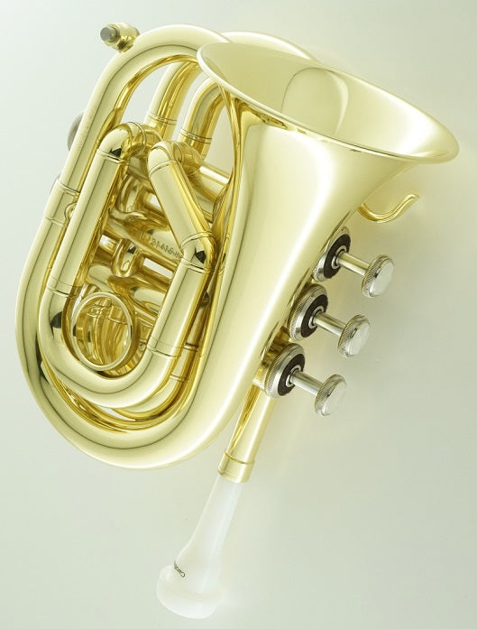 Carol Brass Mini Pocket Trumpet, Lacquer CPT-1000-YSS-Bb-L