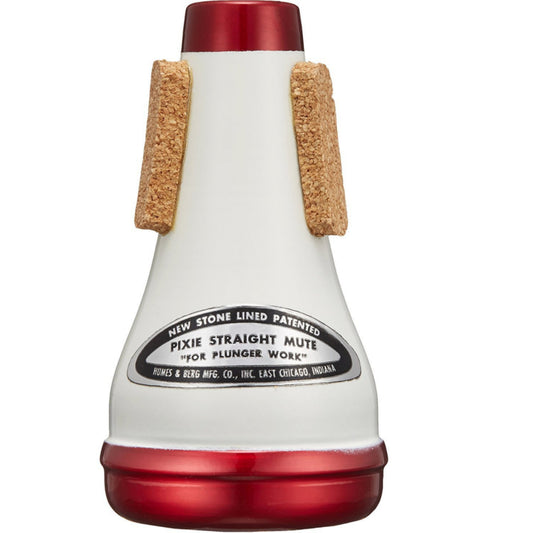Humes & Berg Pixie Trumpet Straight Mute HB-112 Red/White