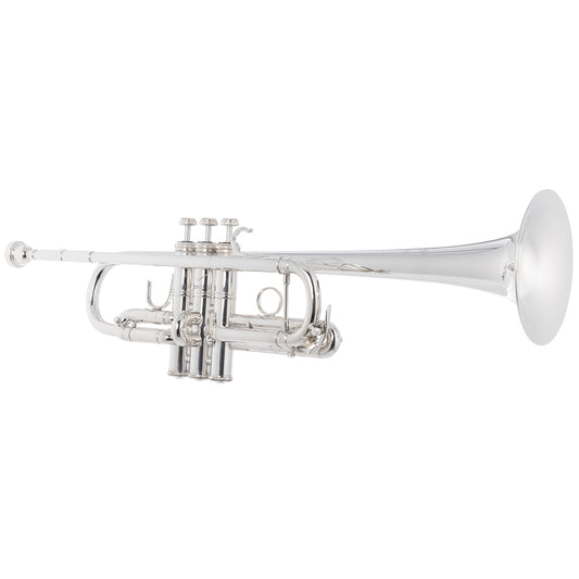 Bach C190SL229C Stradivarius Trumpet in C, Silver Plate