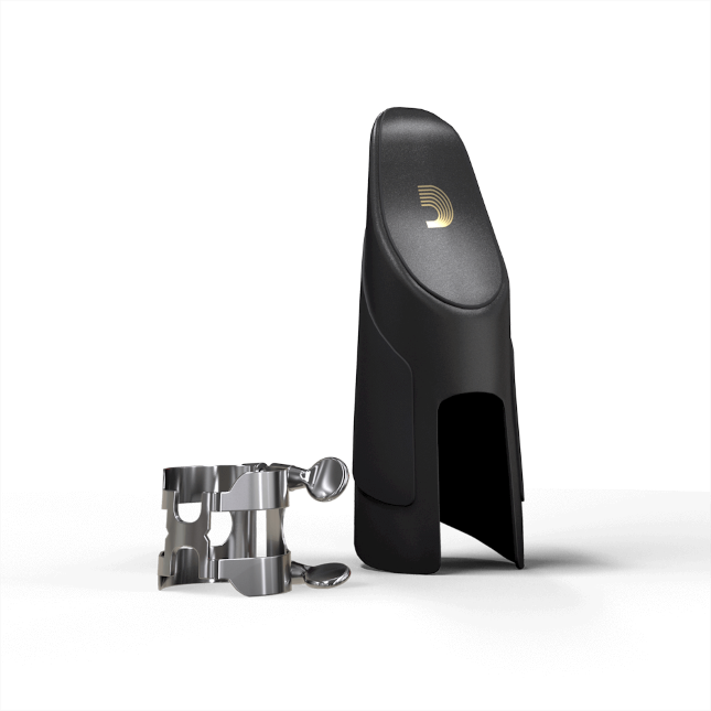 Rico H-Ligature and Cap Eb Alto Saxophone Silver
