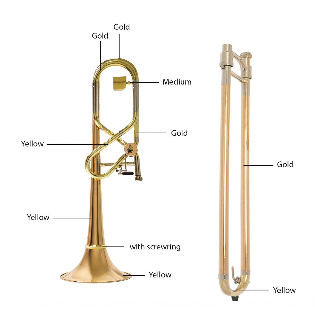 LITTIN SO217 Bb/F Tenor Trombone , with case.
