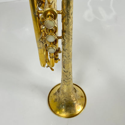 Used Holton Revelation Bb/A Cornet, Gold Plate (SN: 29487)