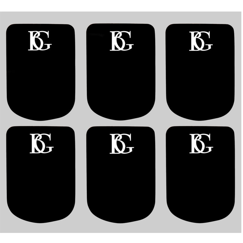 BG Mouthpiece Cushions Pack of 6 Black Small 0.8 mm