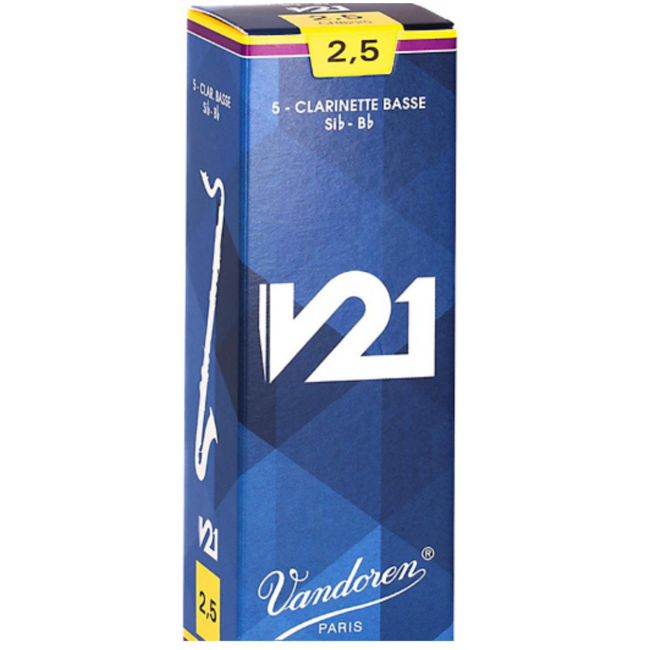 Vandoren Bass Clarinet V21 Reeds 4 1/2