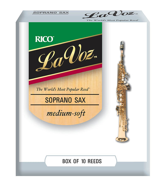 Rico La Voz Soprano Saxophone Reeds, Box of 10 Hard