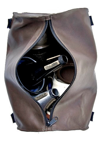 Torpedo Outlaw Loredo Leather Mute Bag- Brown