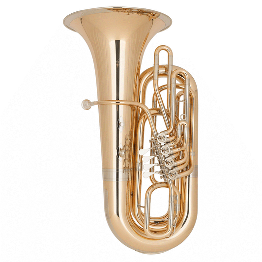 Miraphone Model BB289A BBb Tuba in Gold Brass