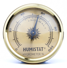 Humistat Hygrometer Gold