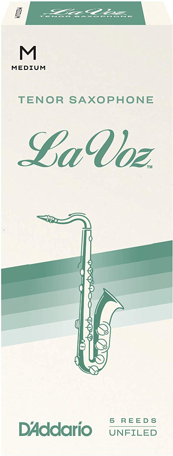 Rico La Voz Tenor Saxophone Reeds, Box of 5 Medium