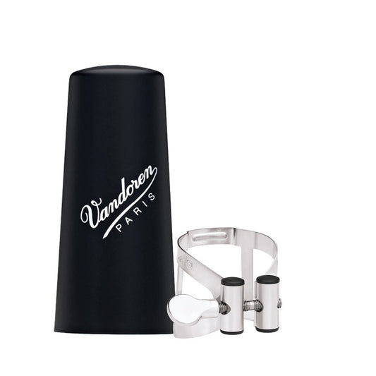 Vandoren M/O Series Ligature & Plastic Cap Set Alto Clarinet Pewter