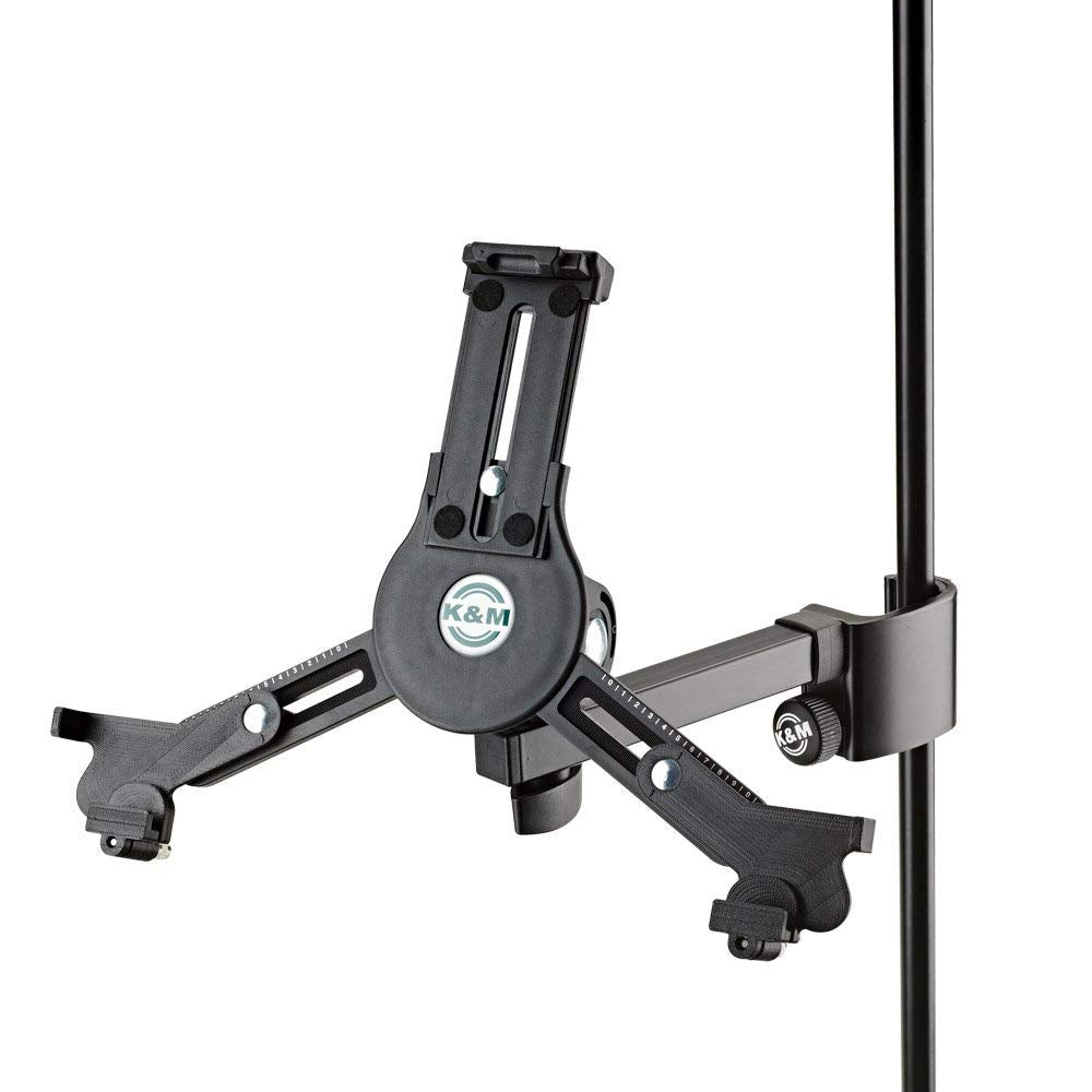 K&M 19791 Universal Tablet Holder Mic Stand Clamp Mount