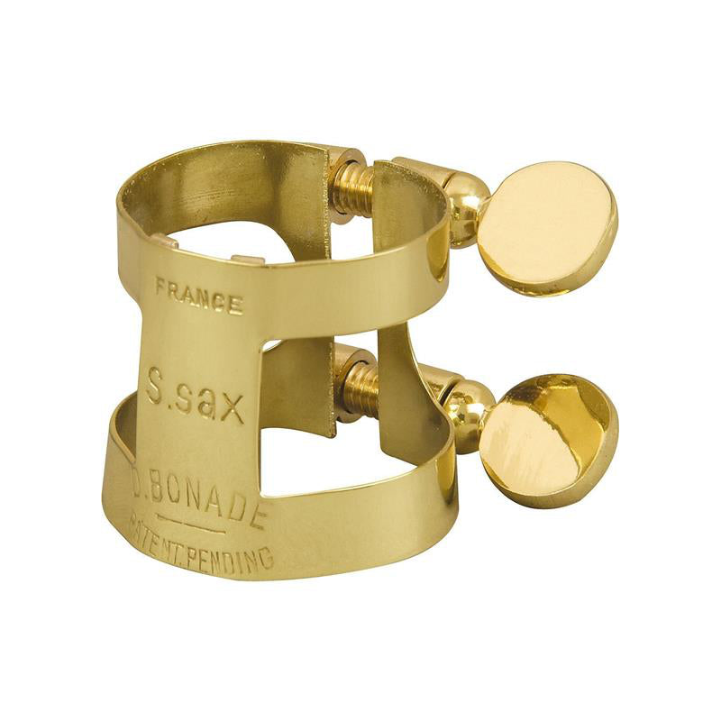 Bonade 2257UG Soprano Saxophone Inverted Ligature Gold Lacquer