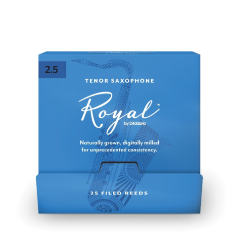 D'Addario Rico Royal Tenor Saxophone 25-Count Single-Sealed Reeds