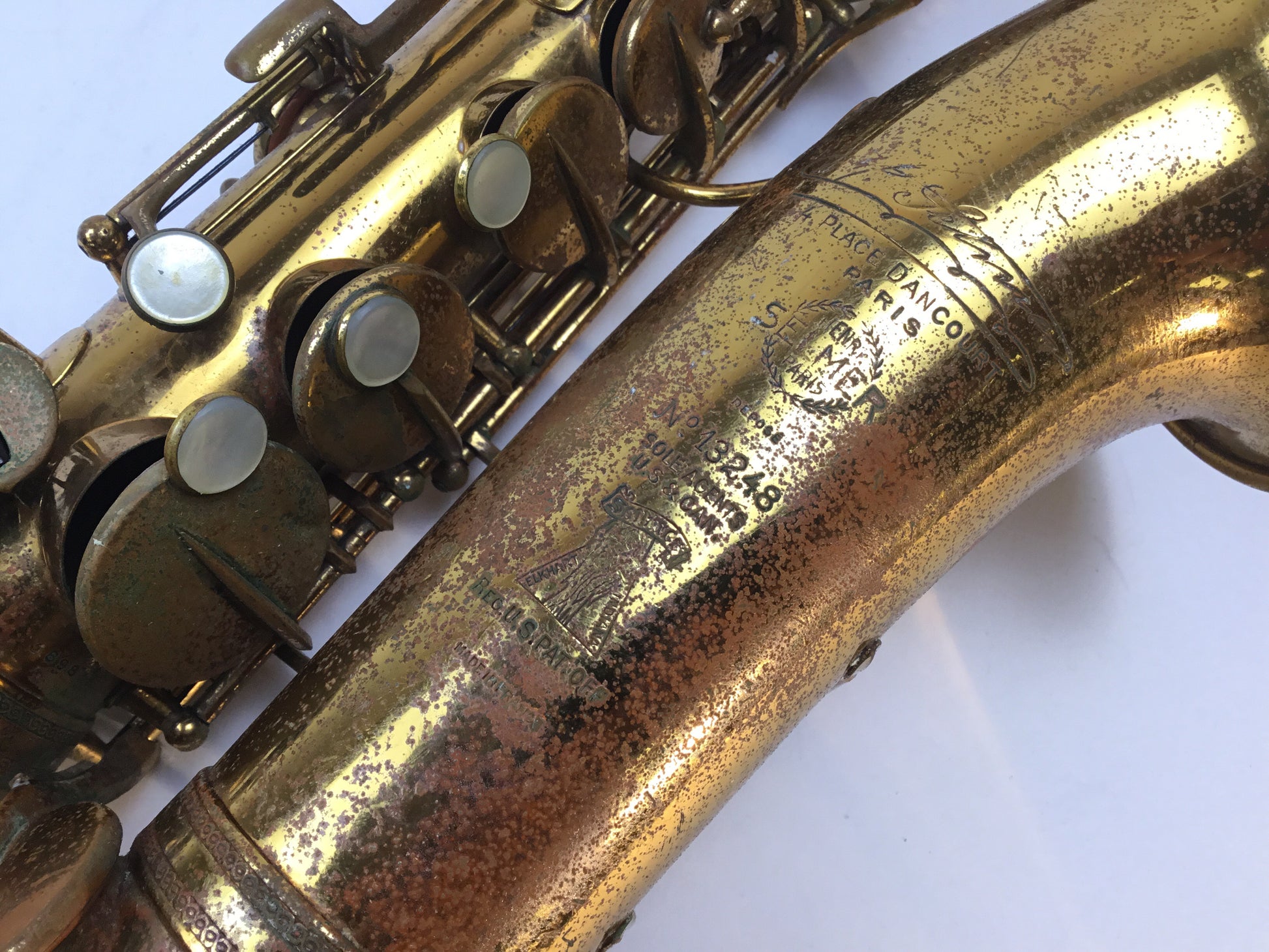 Used Selmer Cigar Cutter Alto Saxophone (SN: 13248)