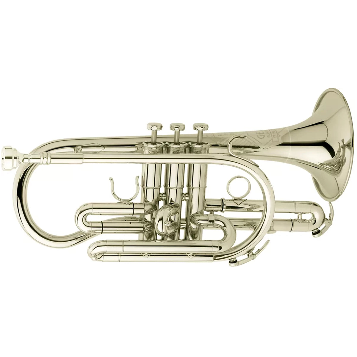 Getzen 800DLX Eterna DeluxeBb Cornet Silver Plate