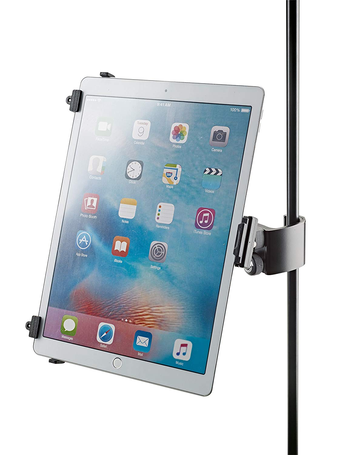 K&M 19791 Universal Tablet Holder Mic Stand Clamp Mount