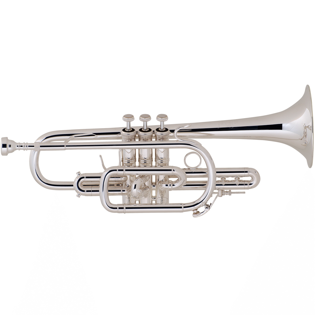 Bach Model 181ML Bb Cornet Silver Plate