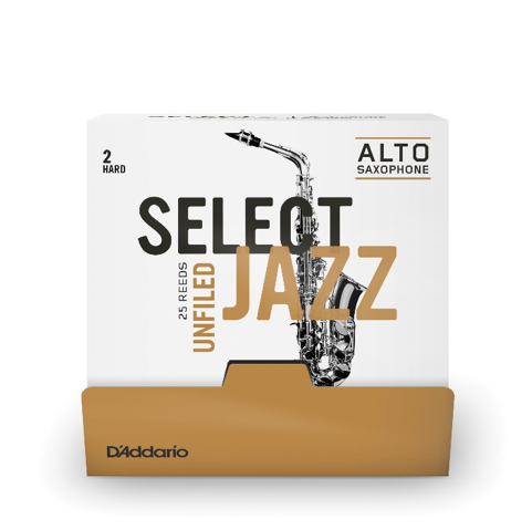 D'Addario Rico Select Jazz Alto Saxophone 25-Count Single-Sealed Reeds