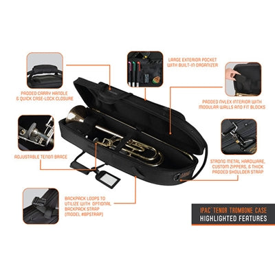 Protec IP306CT Tenor Trombone with F-Attachment IPAC Case