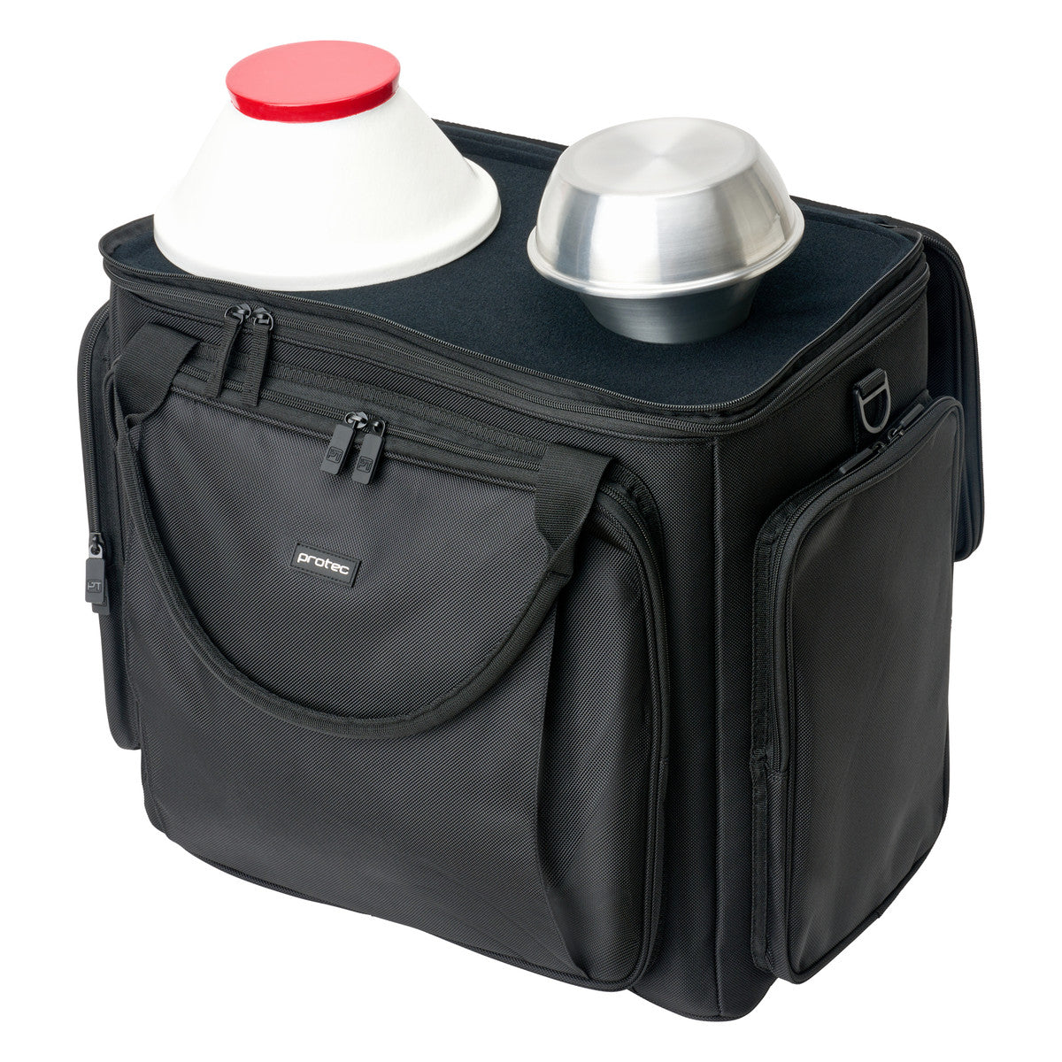 Protec M412 Bass Trombone Double Mute Bag, Modular Wall & Mute Holder